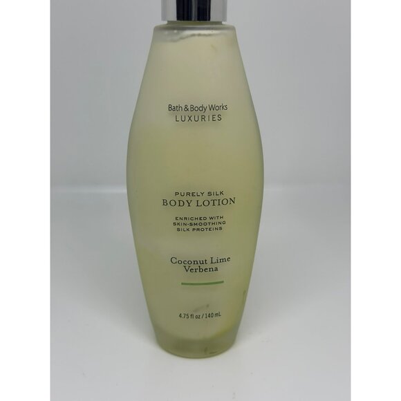 Bath & Body Works Luxuries Purely Silk Body Lotion Coconut Verbena Scent 4.75 Oz - Picture 2 of 6
